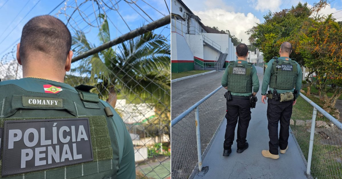 Policial penal e vigilante são presos em operação contra “infiltração” em presídio de SC