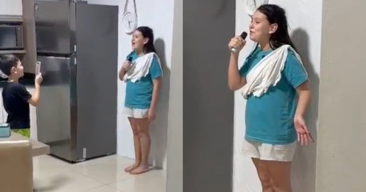 “Picanha vegana? Abóbora”: criança viraliza ao ser flagrada pelo pai fazendo “comício” na cozinha de casa em SC