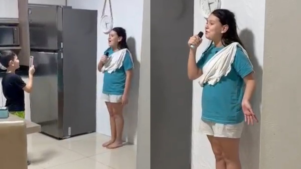 “Picanha vegana? Abóbora”: criança viraliza ao ser flagrada pelo pai fazendo “comício” na cozinha de casa em SC