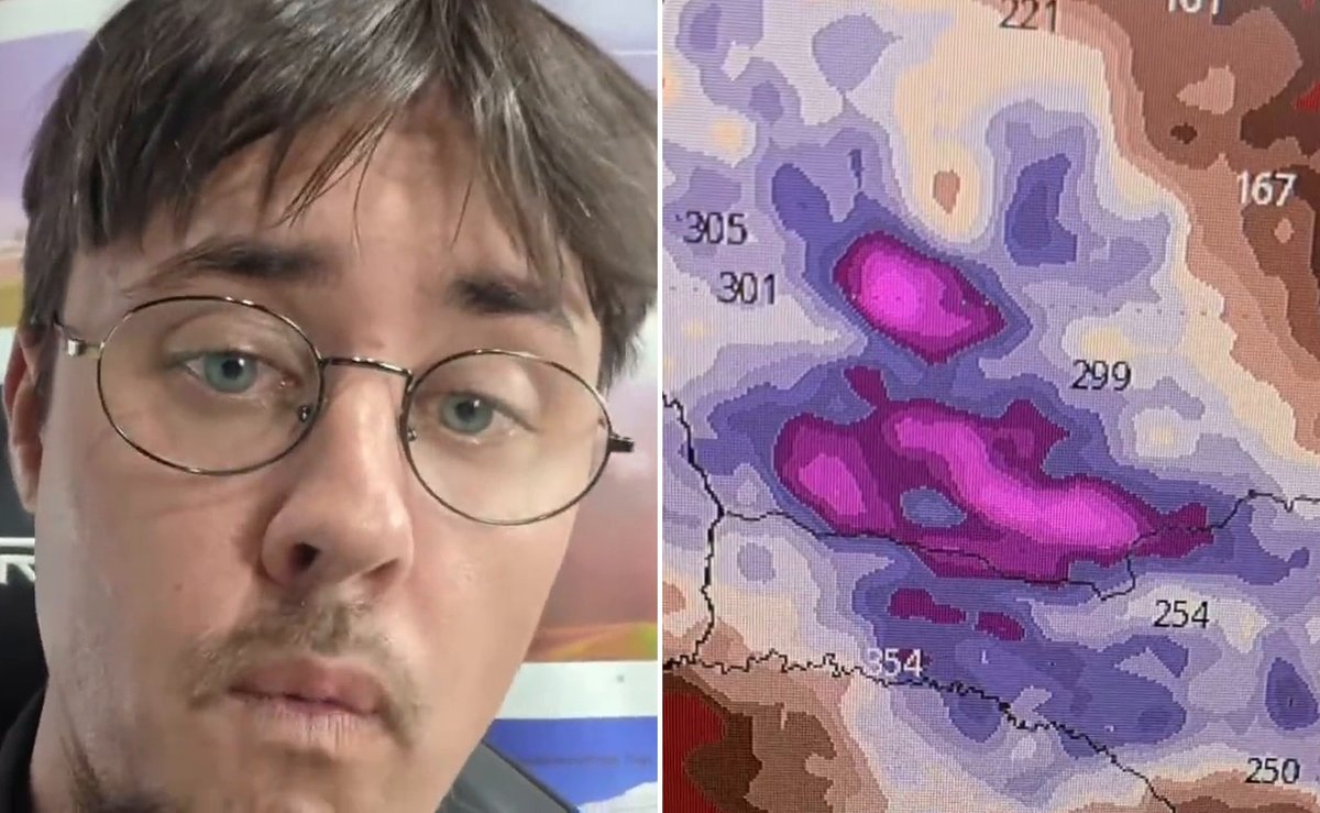 “Saia da frente que é chumbo grosso”: Piter Scheuer alerta para mais de 300 mm de chuva no Sul no início de outubro