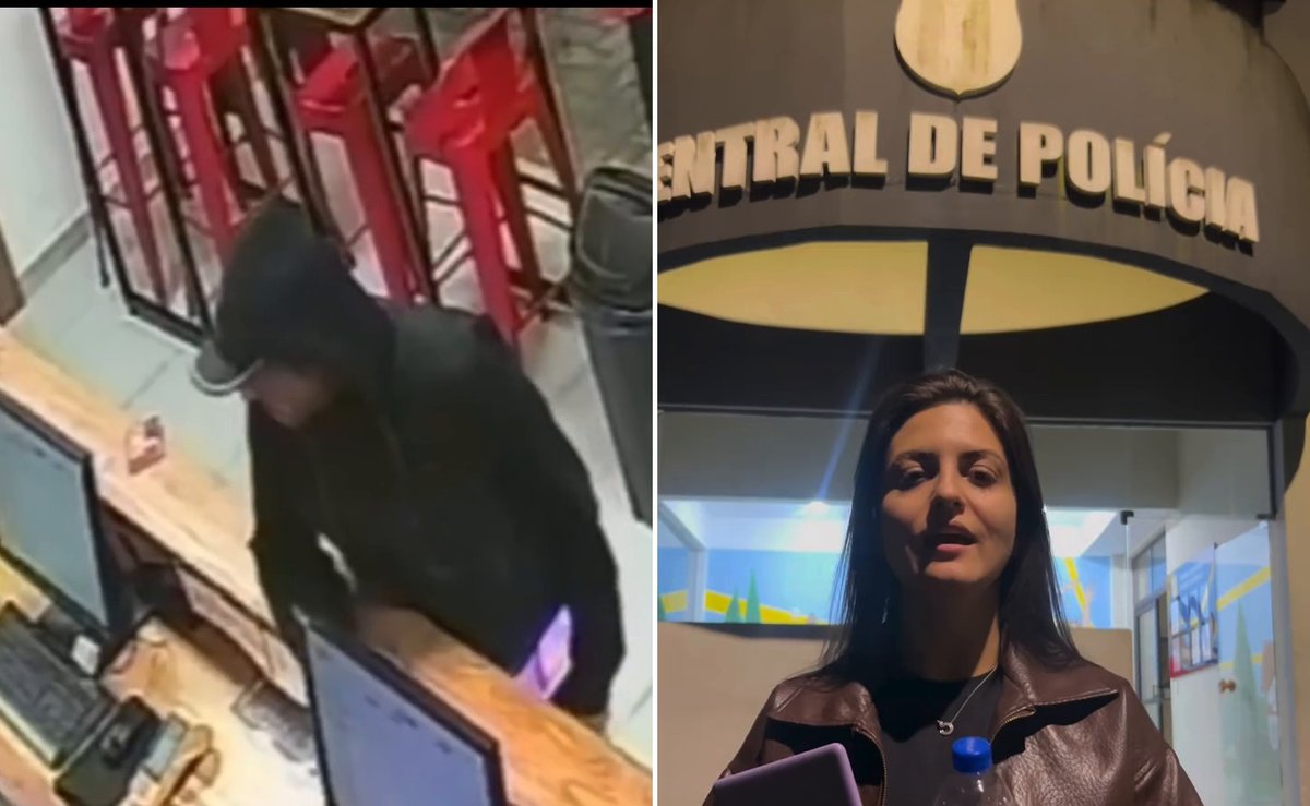 Comerciante agradece à PM por achar assaltante que ameaçou funcionária grávida em pizzaria de Joinville