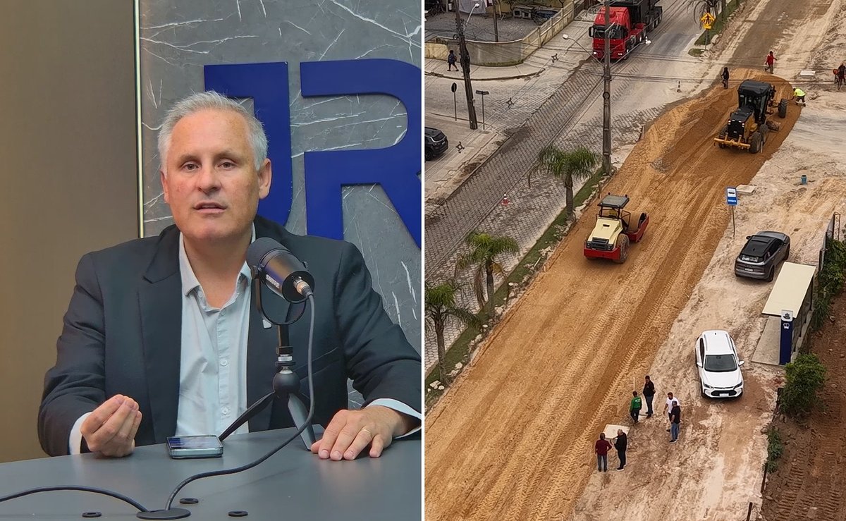 Tijucas em obras: principal entrada da cidade recebe asfalto e prefeito anuncia mais 22 ruas