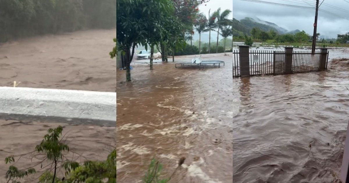 URGENTE: Cidade catarinense que viveu a maior tragédia de sua história volta a ser castigada por temporal