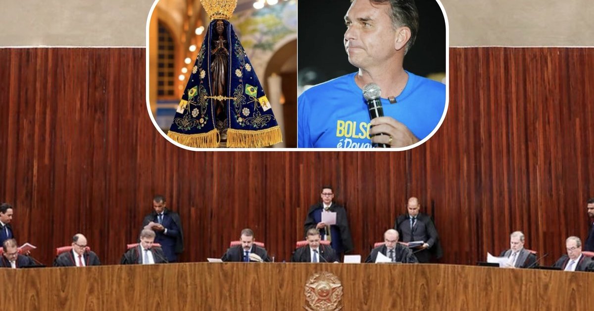 TSE julga se fake news de Nossa Senhora contra Flávio pode continuar no ar: placar está 3 a 1 pra tirar