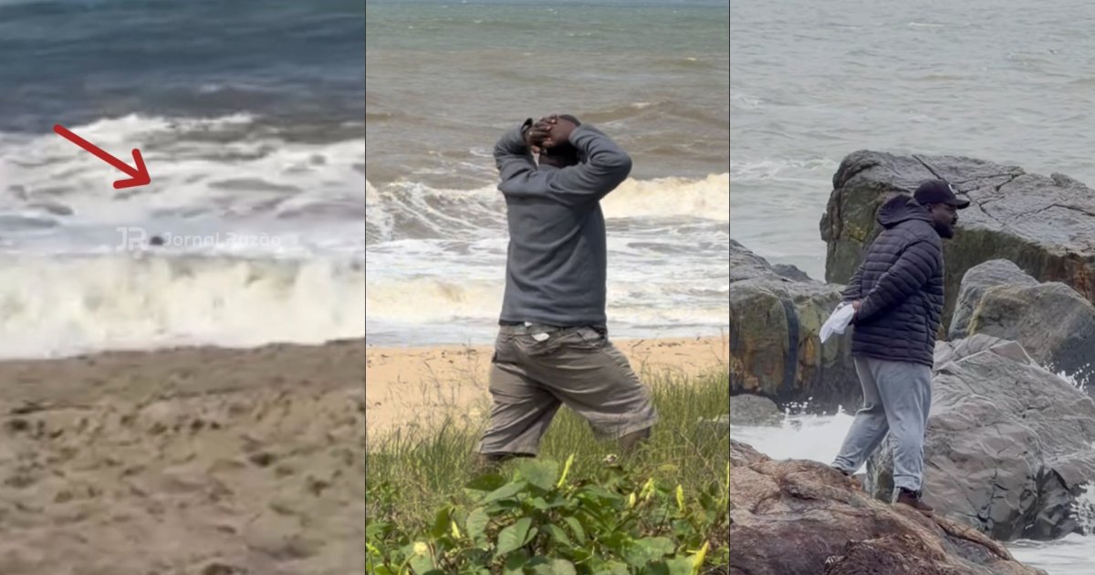 Vídeo mostra momento em que menino de 10 anos é levado pelo mar em SC: “olha lá, se afogando”
