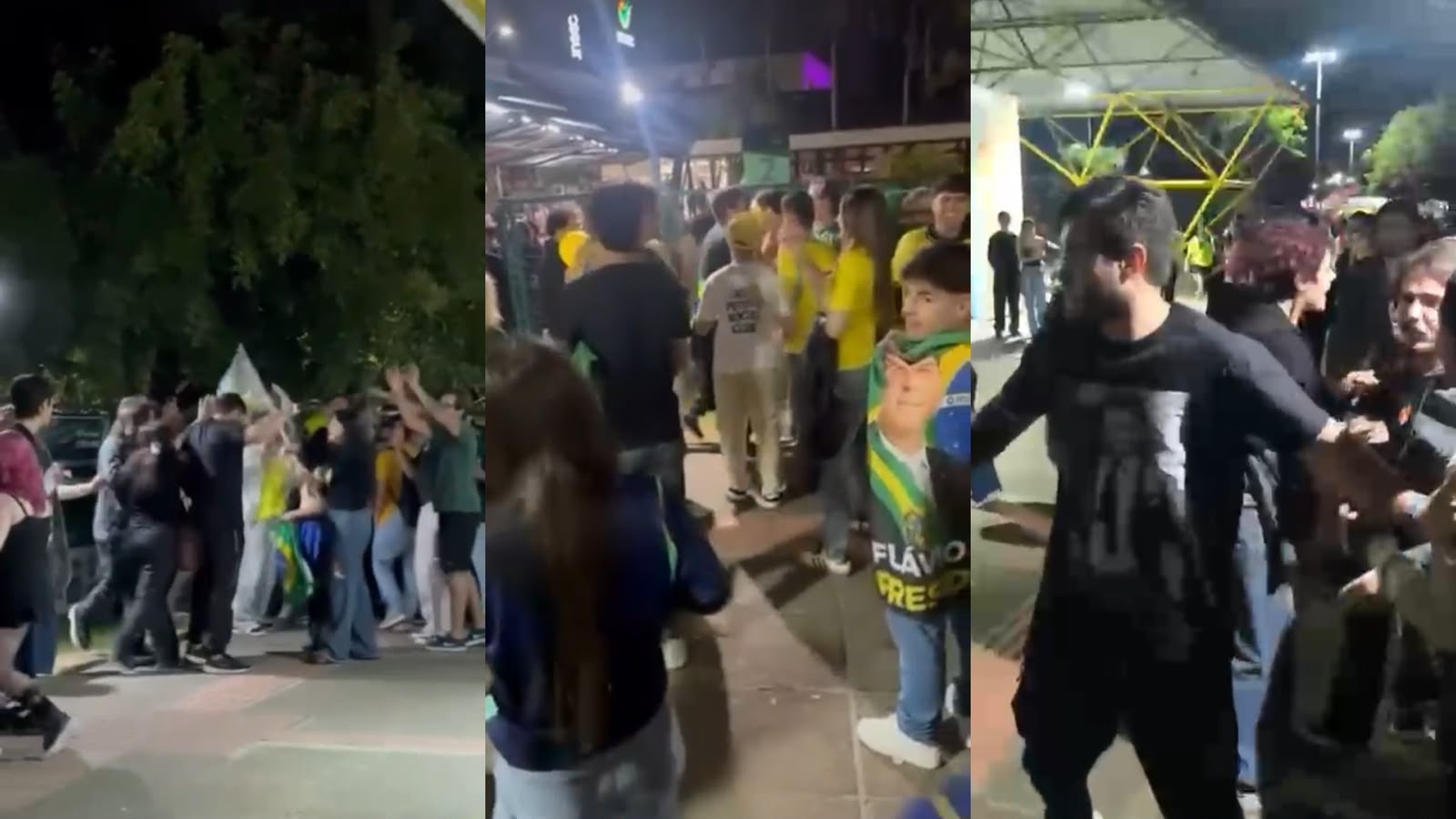 “Não são donos do campus”: confusão entre apoiadores de Lula e Flávio marca manifestação na Unesc em Criciúma
