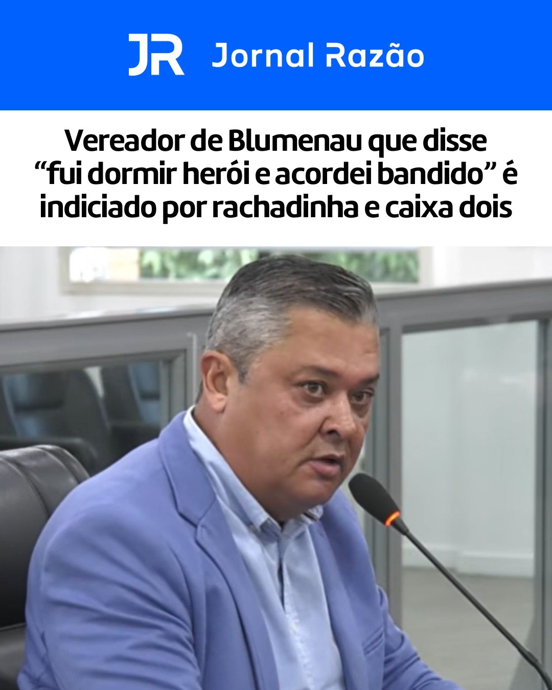 Almir Vieira na Câmara de Blumenau