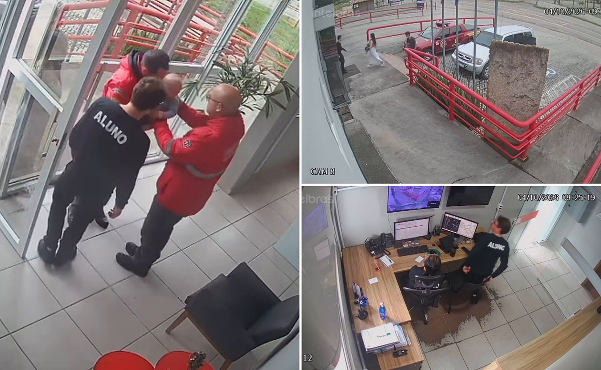 Aluno do curso de bombeiros vê família pela câmera e salva bebê de 9 meses engasgado em SC