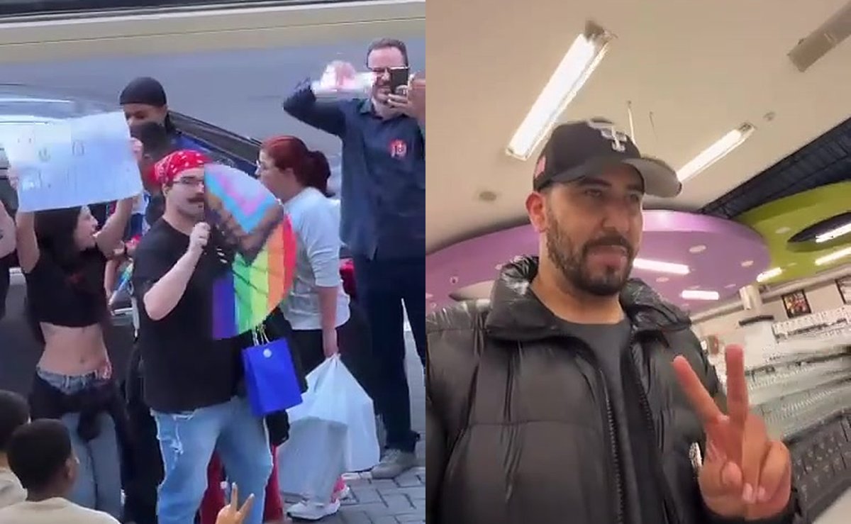 Apoiadores de Lula fazem ato na porta da Havan e eleitor bolsonarista grava: “Sai pra lá, aqui é 22” em SC