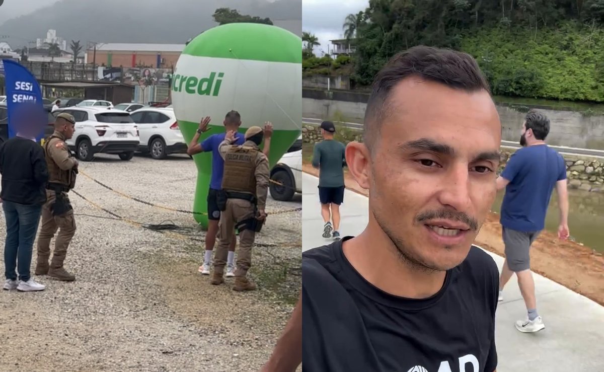 Atleta detido na “Corra por Elas” em Brusque avisa que vai a todas as corridas “doa a quem doer”