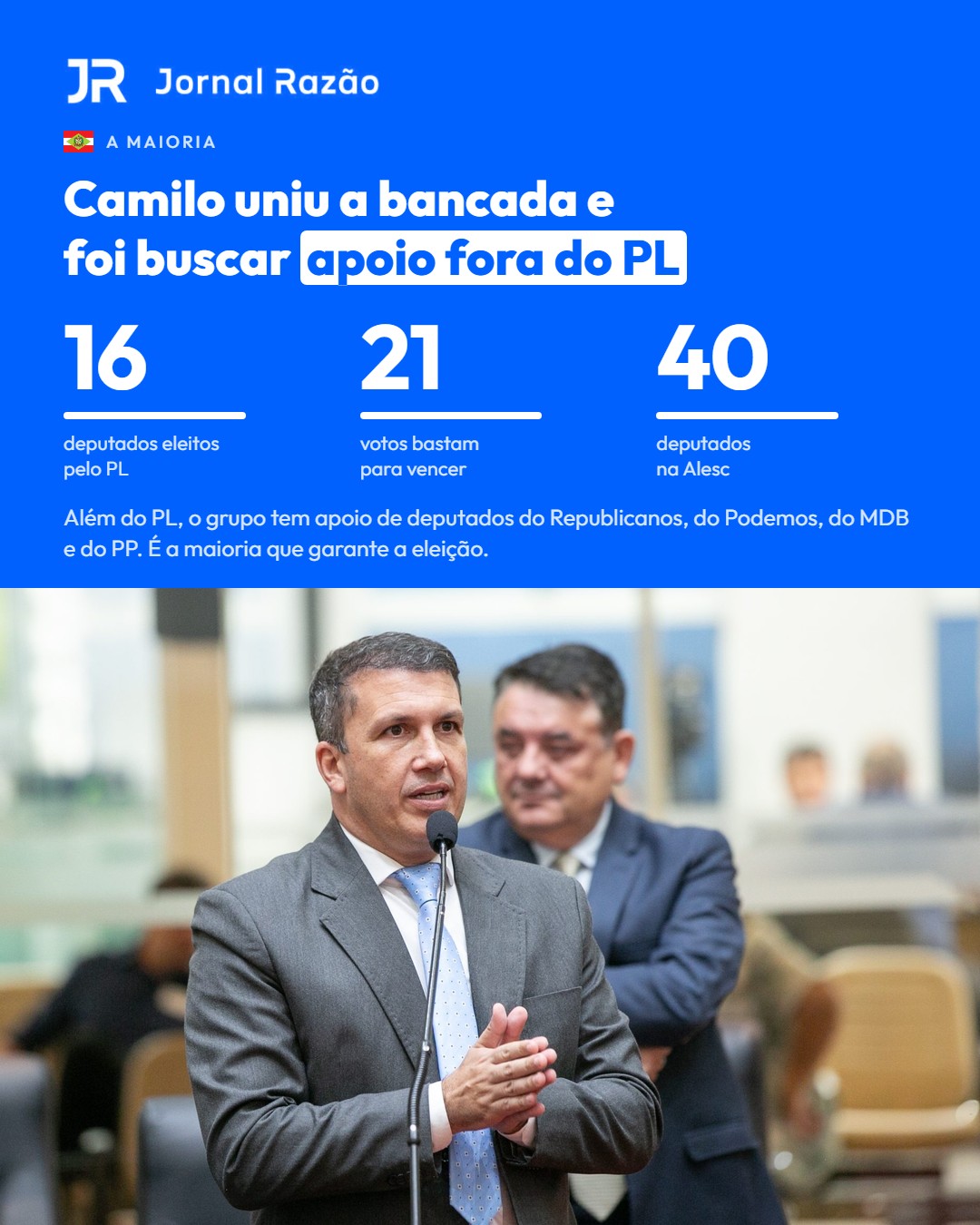 A maioria: além do PL, o grupo tem apoio de deputados do Republicanos, do Podemos, do MDB e do PP