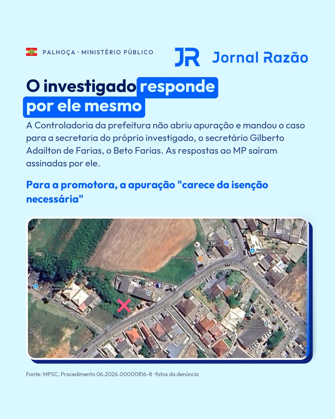 As respostas ao MP saíram assinadas pelo próprio investigado