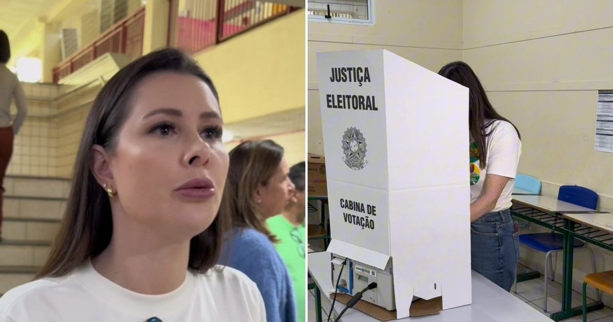 Carol De Toni vota em SC e diz que, se eleita, principal missão é mudar a presidência do Senado