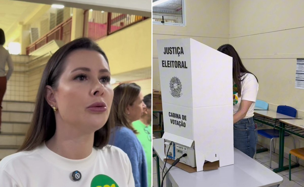 Carol De Toni vota em SC e diz que, se eleita, principal missão é mudar a presidência do Senado