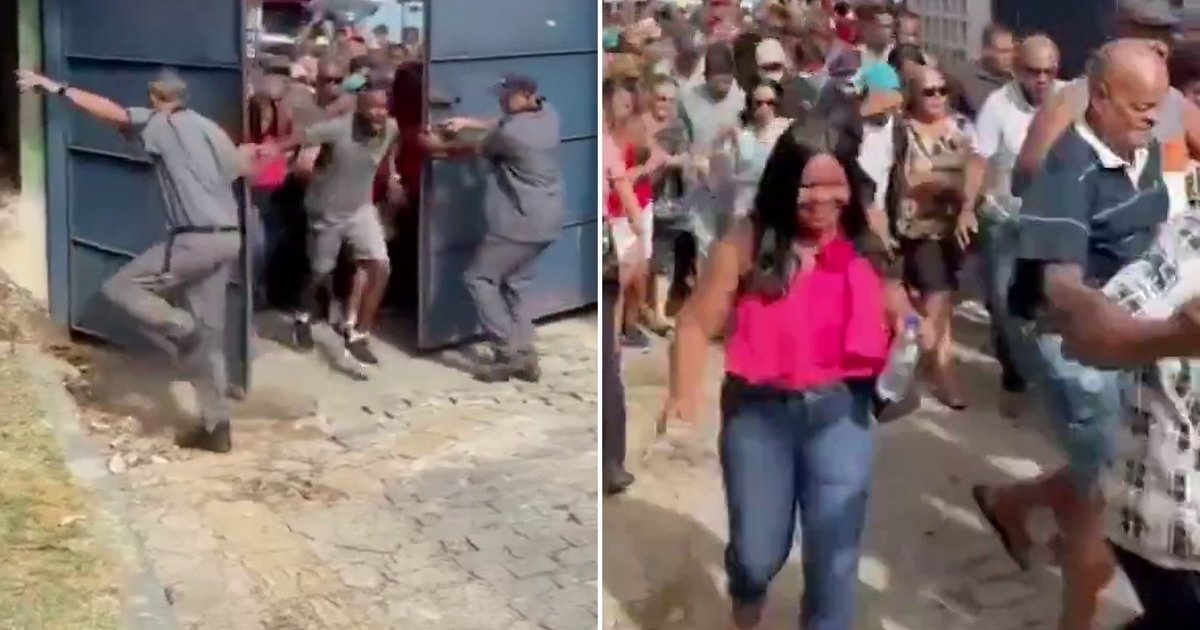 Correria e empurra-empurra marcam a abertura dos portões do maior local de votação da Bahia