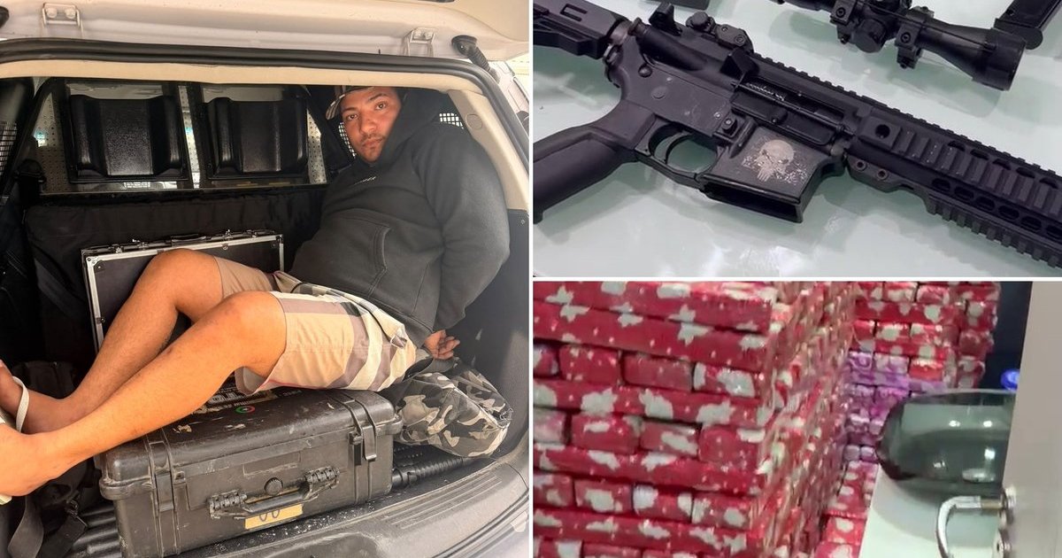 Choque da PMSC prende suspeito com fuzil e drogas após execução brutal em Palhoça
