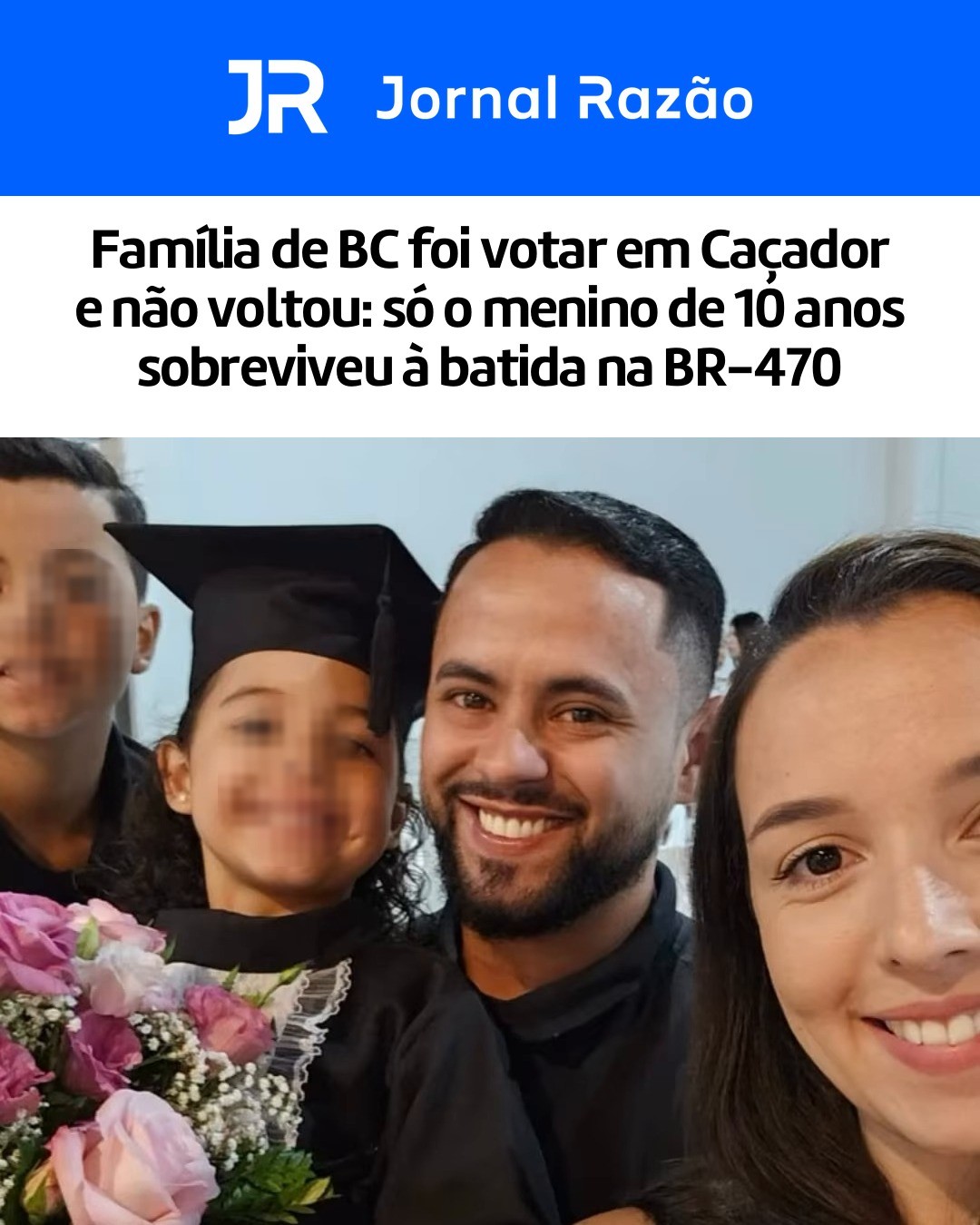 Kayra e Ronaldo com as crianças