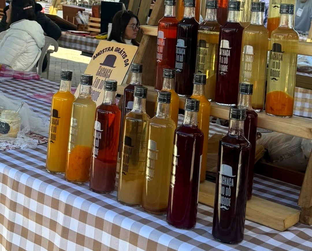 Produtos coloniais à venda na feira