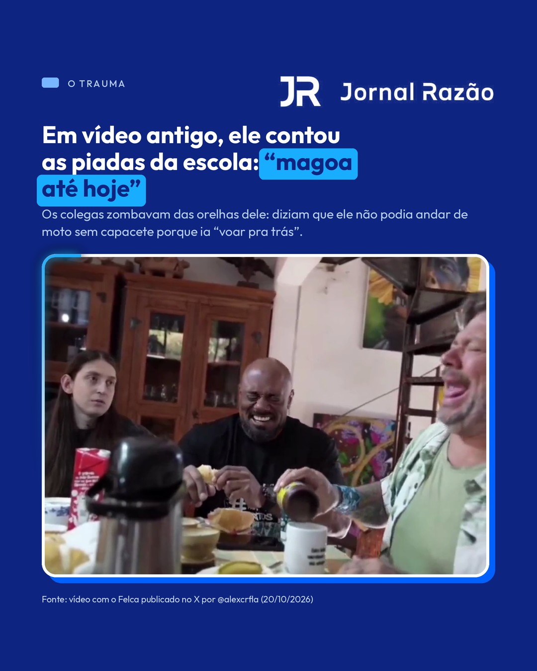 Em vídeo antigo, Felca conta as piadas que ouvia na escola