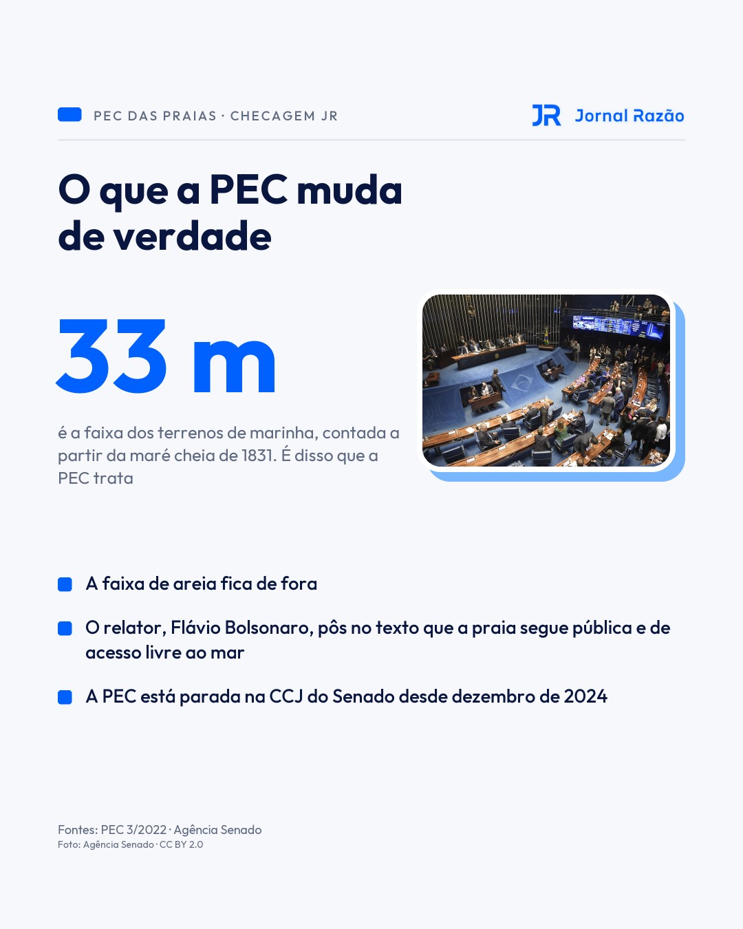 A PEC trata dos terrenos de marinha, não da faixa de areia