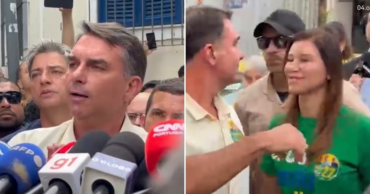 “50% mais um dos votos”: Flávio Bolsonaro cita pesquisas internas e fala em vencer no 1º turno