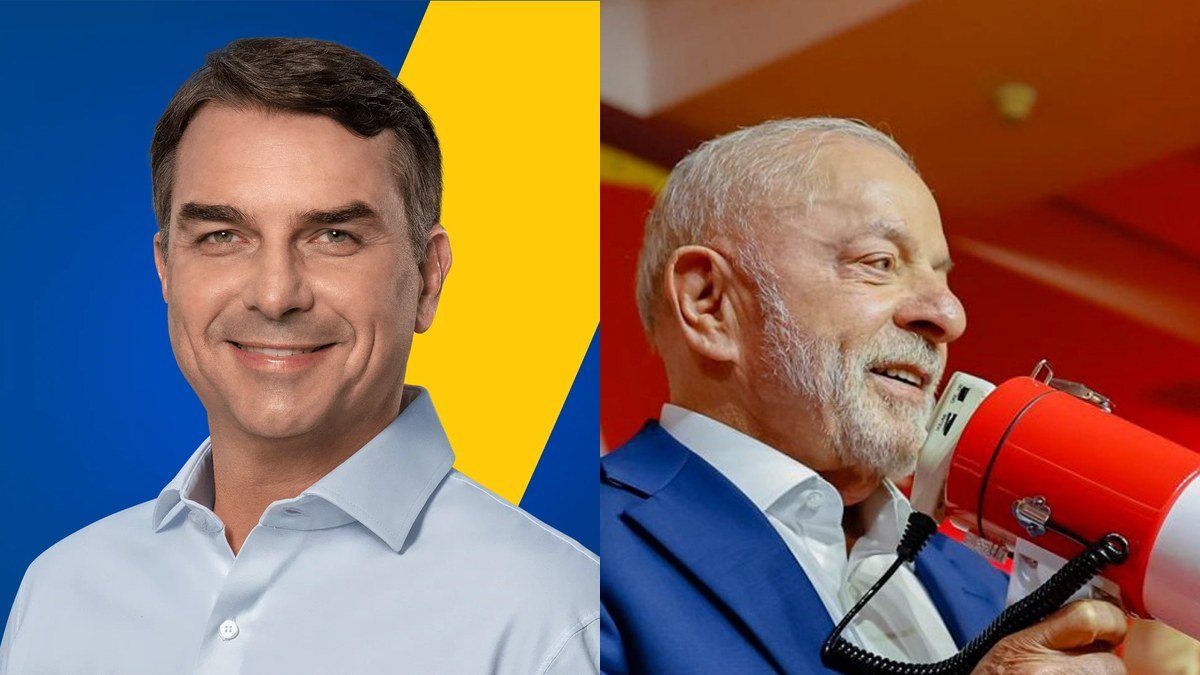 Flávio Bolsonaro abre 6 pontos sobre Lula na primeira pesquisa PoderData do 2º turno: 53% a 47%