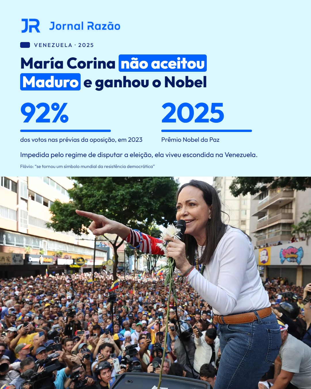 María Corina Machado, Nobel da Paz de 2025