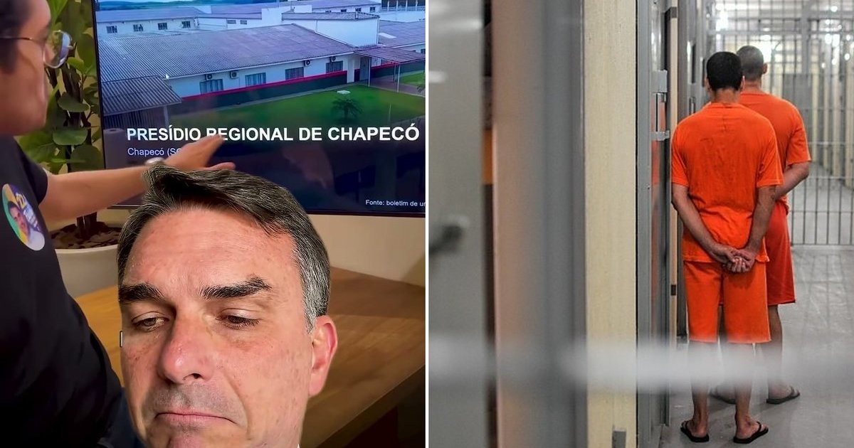 Flávio Bolsonaro cita presídio de Chapecó e diz que “a cadeia prefere o Lula”