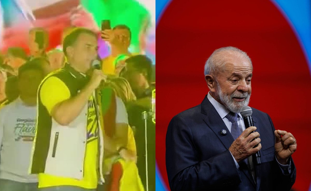 Flávio Bolsonaro chama Lula de “representante do PCC” em comício em Porto Alegre e desafia o presidente