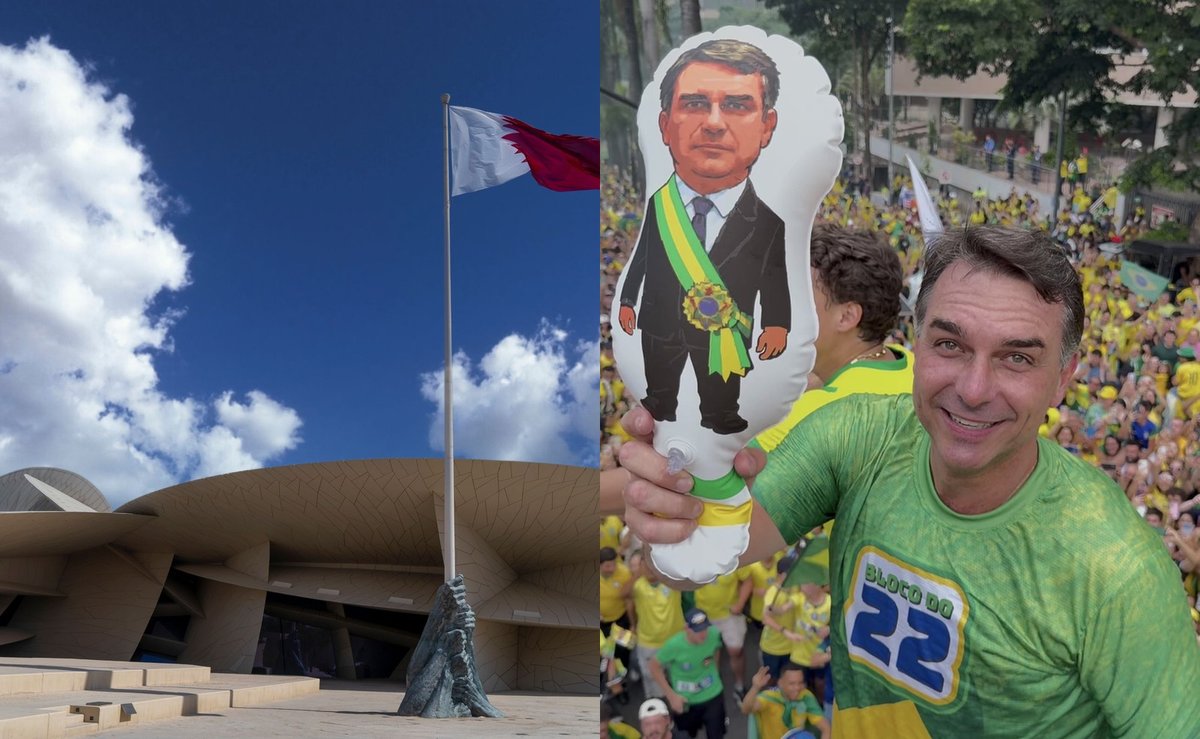 Flávio Bolsonaro vence Lula no Catar com 55,1% dos votos válidos no 2º turno