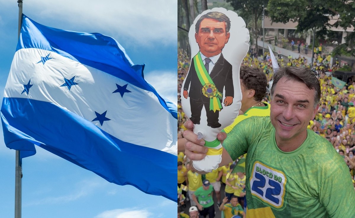 Flávio Bolsonaro vence Lula em Honduras com 68,8% e amplia a vantagem do 1º turno