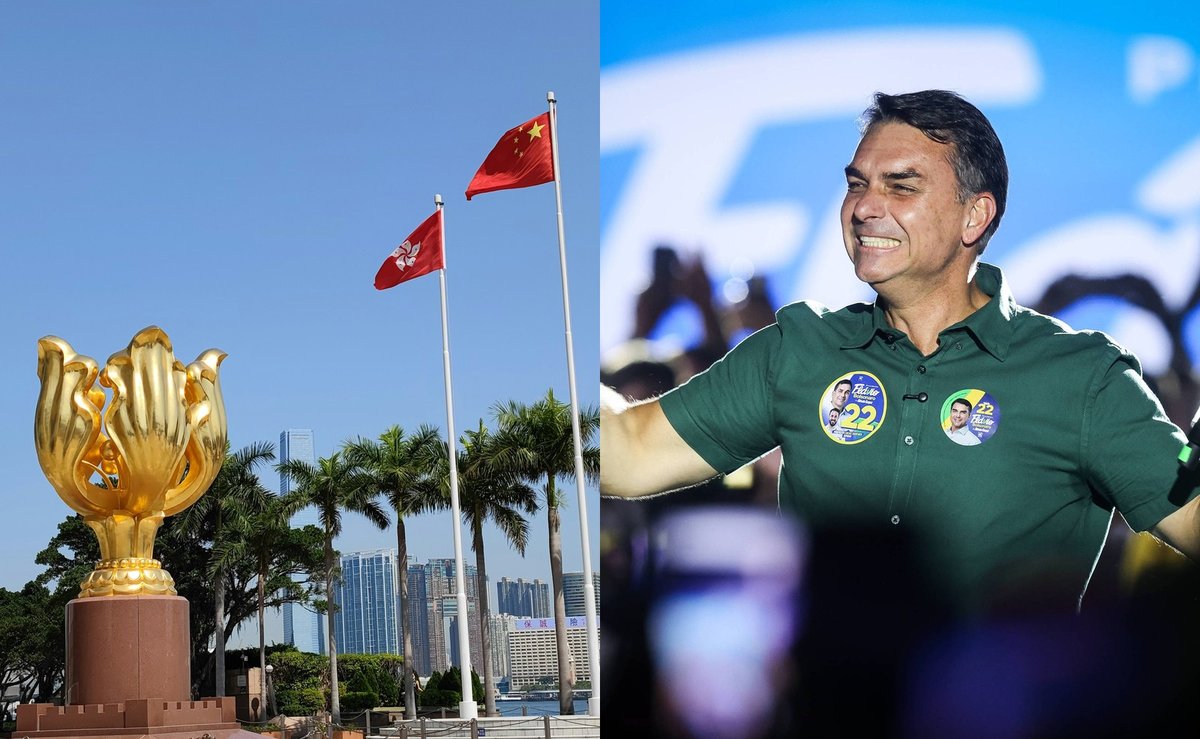 Flávio Bolsonaro vence Lula em Hong Kong com 51,2% dos votos válidos no 2º turno