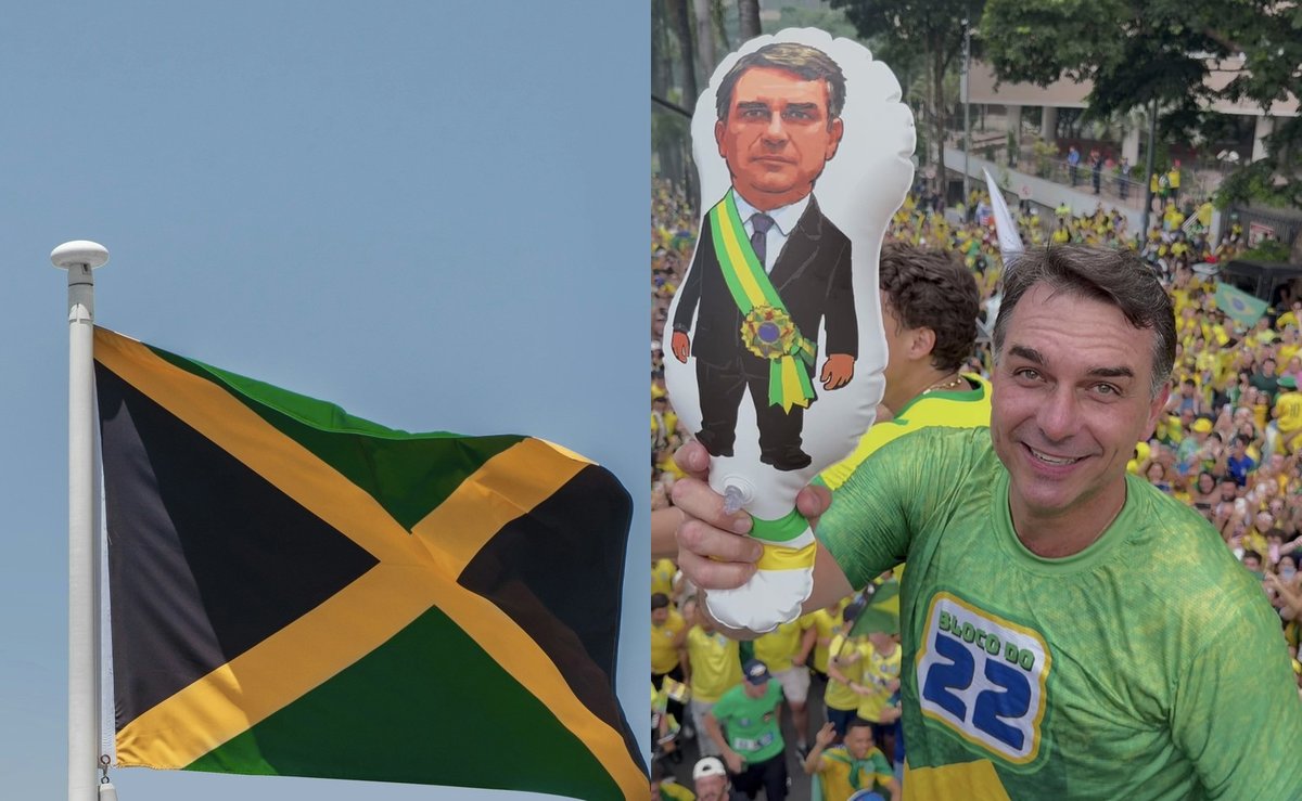 Flávio Bolsonaro vence Lula na Jamaica com 68,8% dos votos válidos no 2º turno