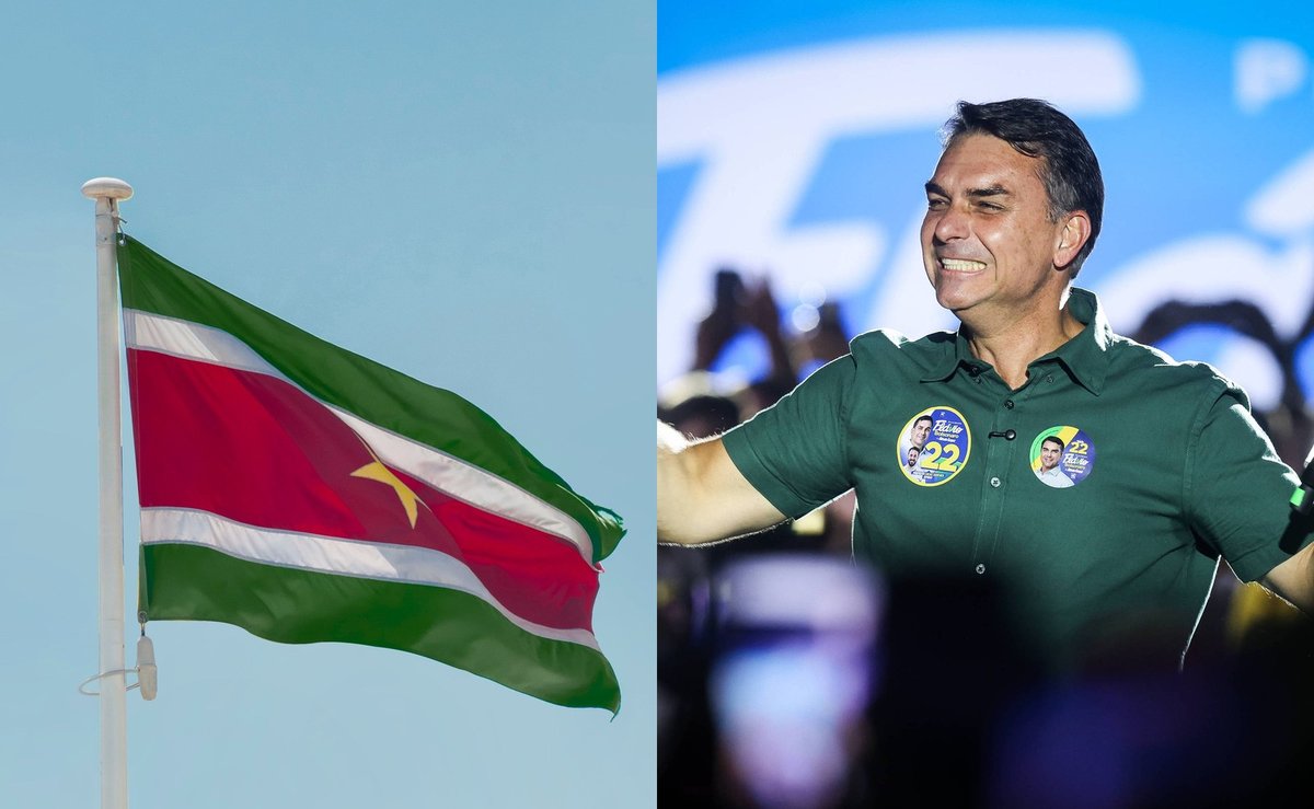 Flávio Bolsonaro vence Lula no Suriname com 69,2% dos votos válidos no 2º turno