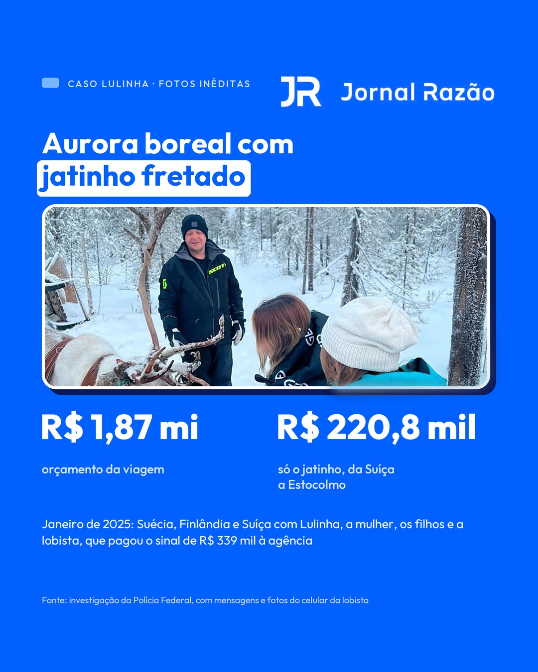 A viagem para ver a aurora boreal com jatinho fretado