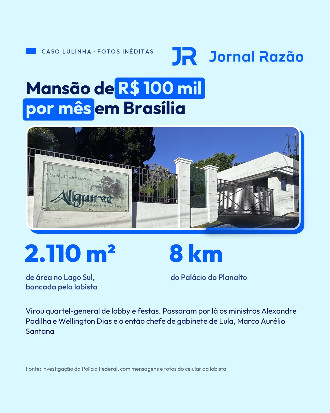 A mansão de R$ 100 mil por mês em Brasília