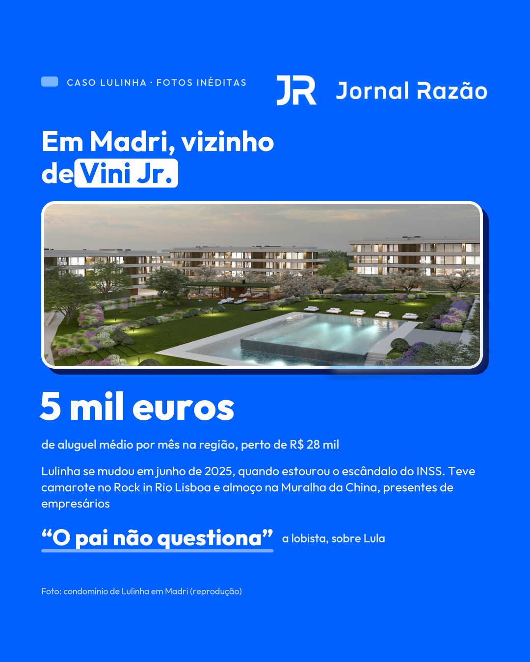 Em Madri, vizinho de Vini Jr.