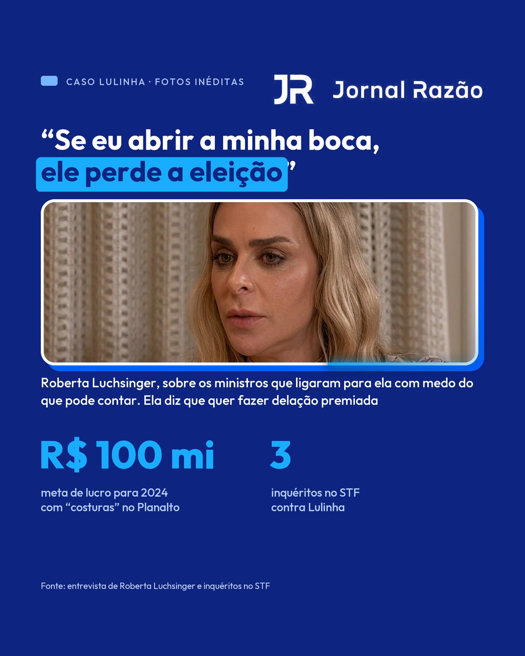 A lobista: se eu abrir a minha boca, ele perde a eleição