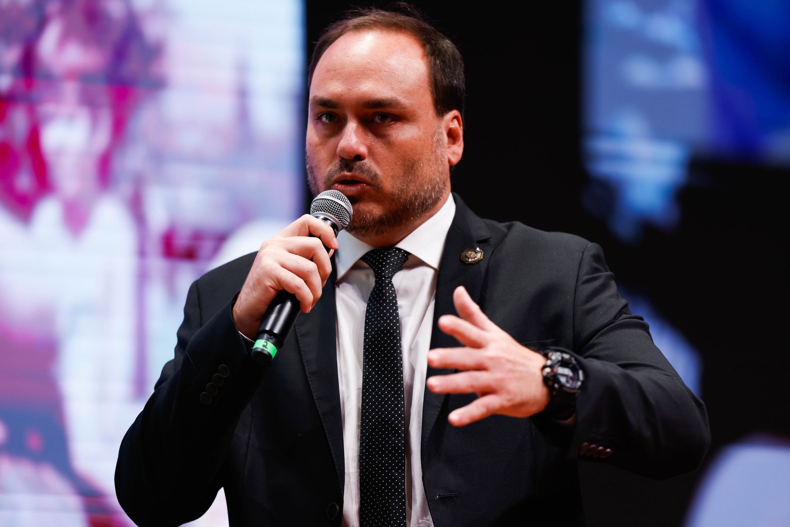 Carlos Bolsonaro (PL), eleito senador por Santa Catarina
