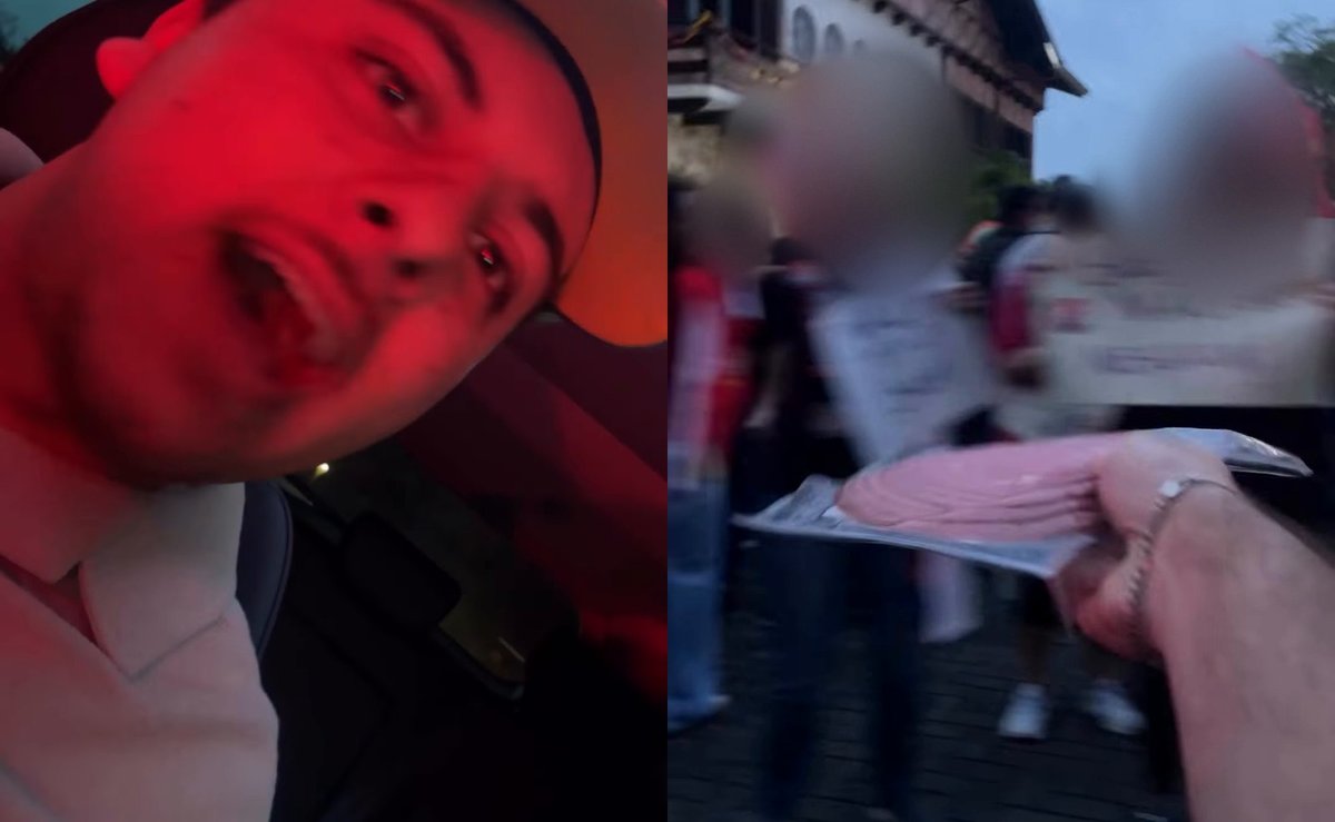 Homem mostra mortadela a petistas no meio do ato por Lula em Blumenau e dispara: “Tá passando fome?”