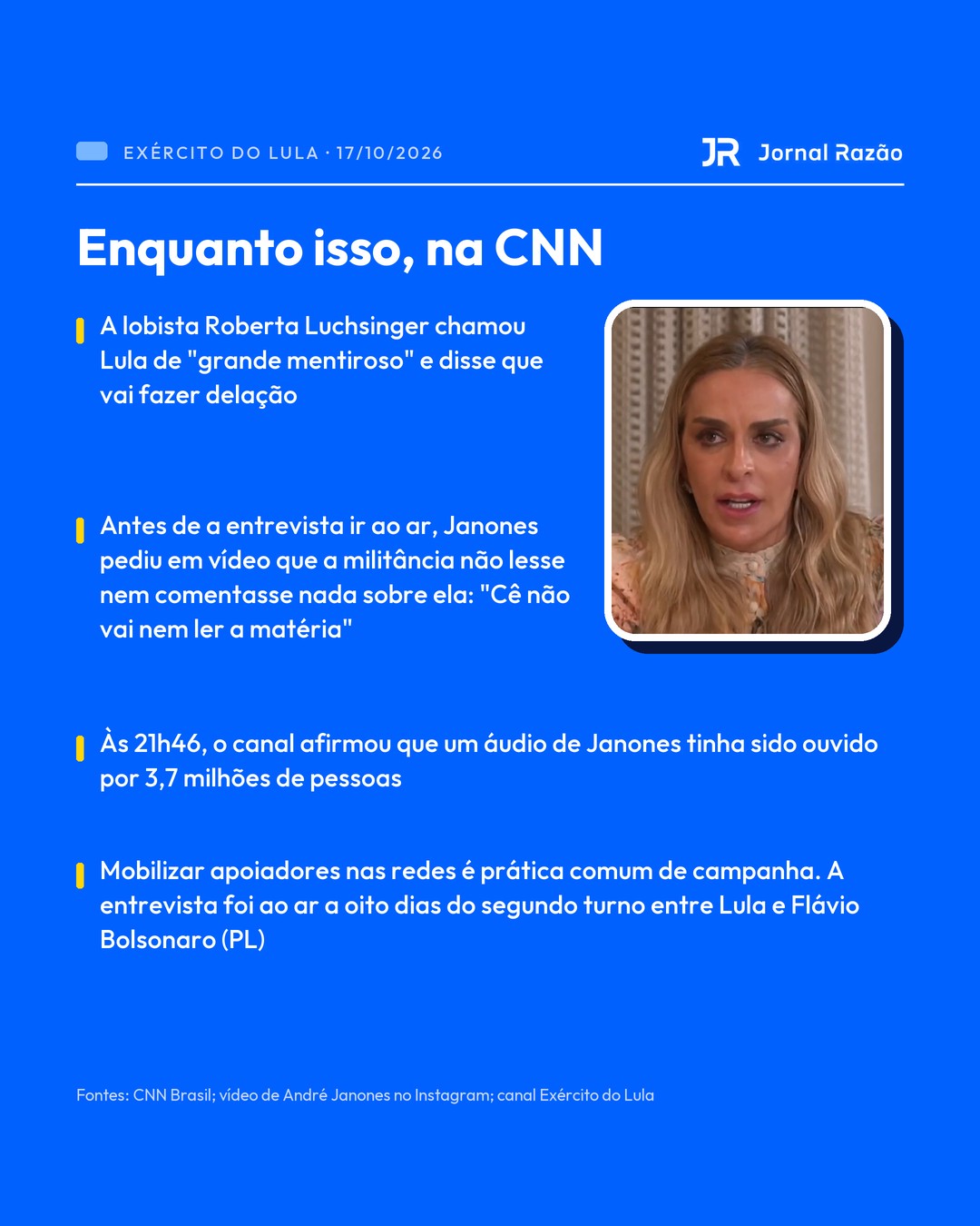 A entrevista de Roberta Luchsinger à CNN