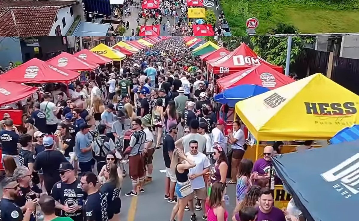 Joinville vira Alemanha por um dia e multidão toma a Via Gastronômica de ponta a ponta no Stammtisch