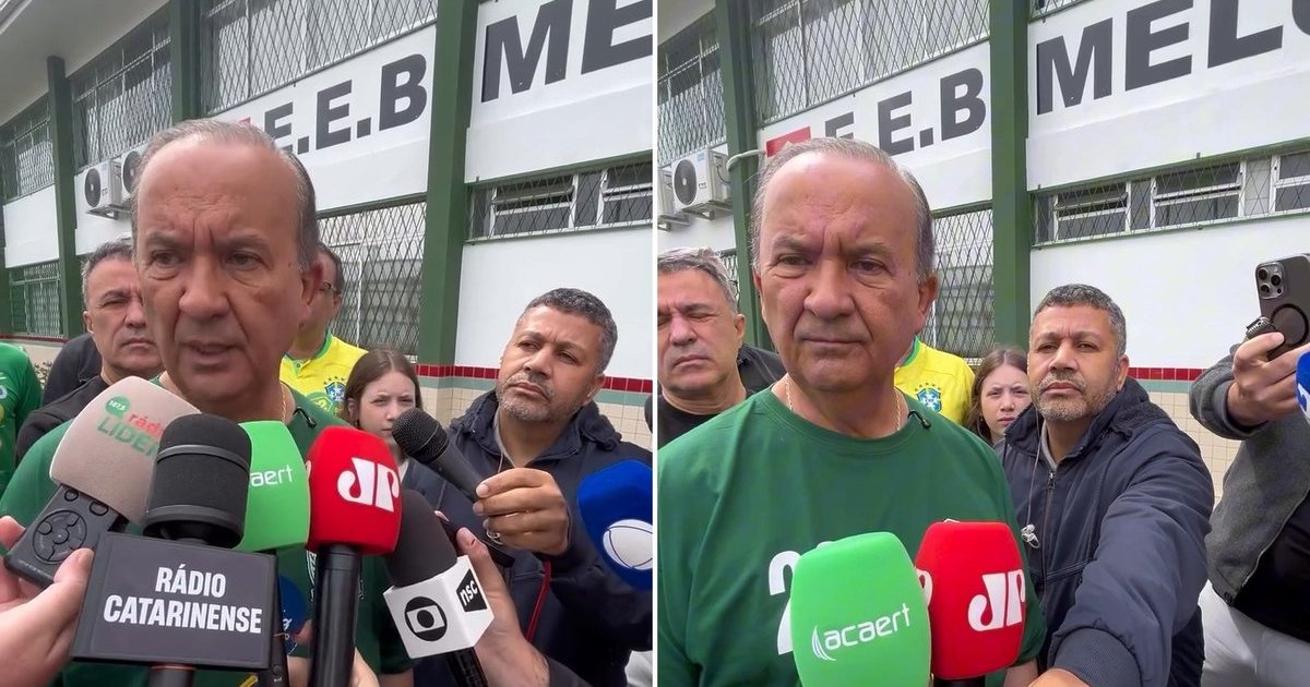 Jorginho Mello vota em SC e diz que expectativa é de vitória no primeiro turno: “Nós vamos confirmar”