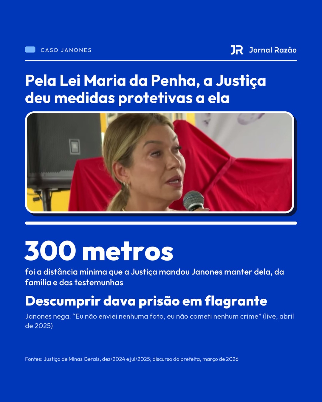 A Justiça mandou Janones manter 300 metros de distância da ex