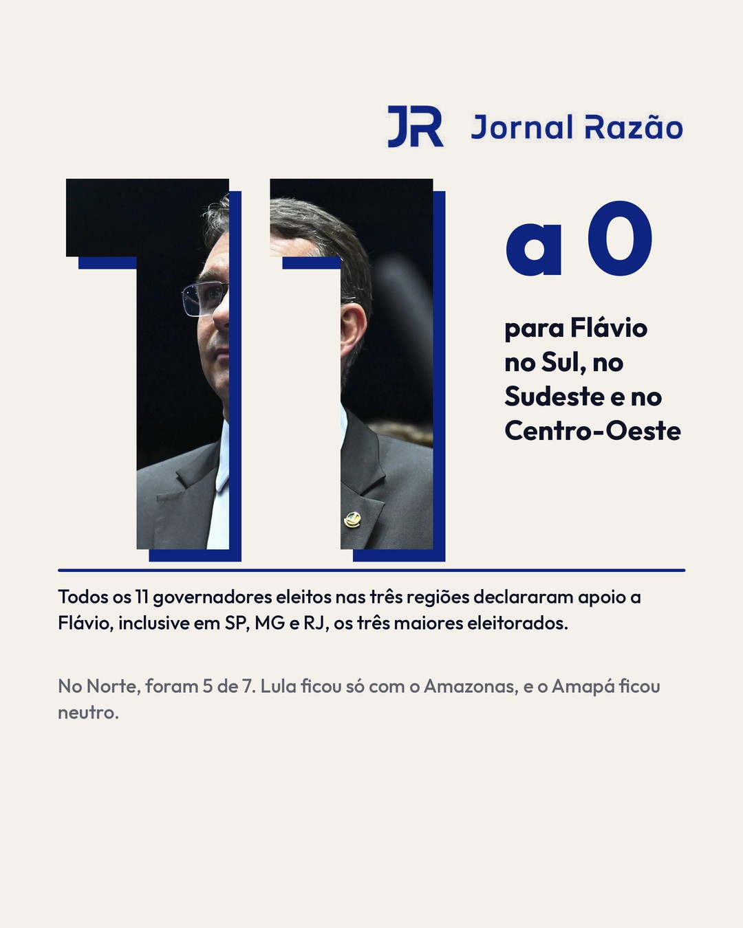 Sul, Sudeste e Centro-Oeste: 11 governadores com Flávio