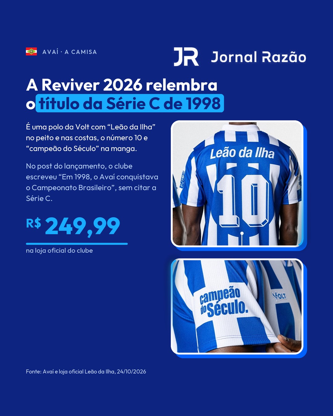 A camisa Reviver 2026 e o que o clube escreveu no lançamento