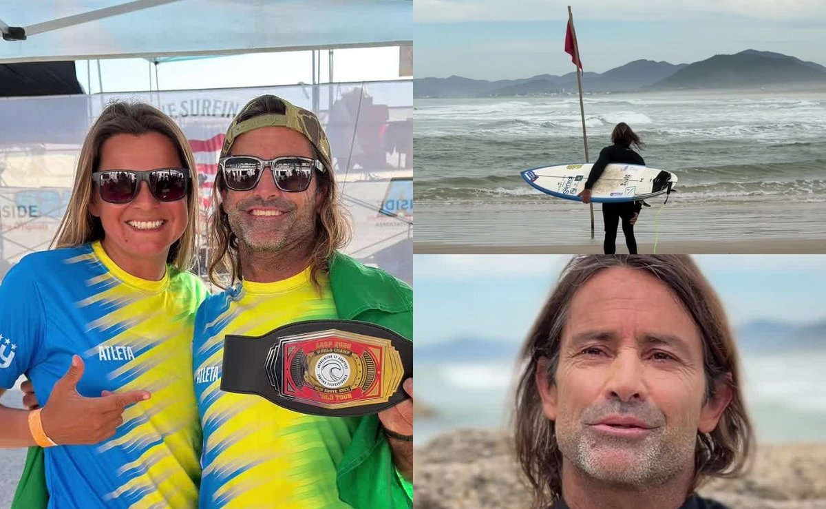 Do desafio à glória mundial: a história do manezinho que se tornou campeão de parasurf na Califórnia