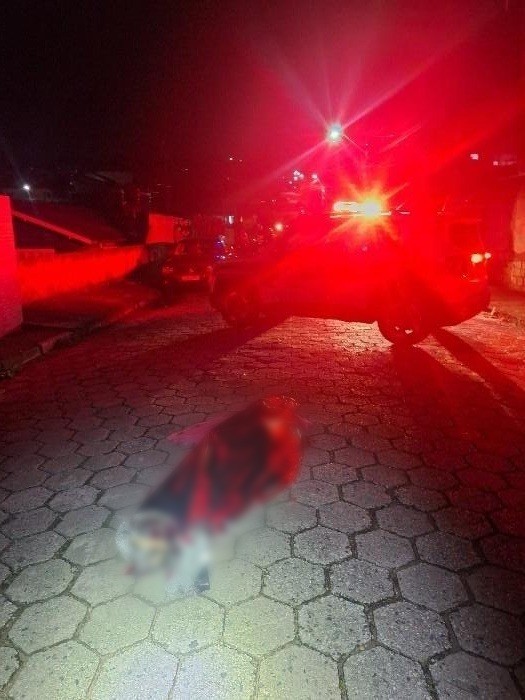 Local onde Felipe foi atendido pelo Samu, no bairro Jardim Janaína
