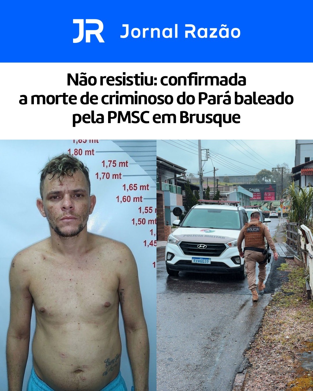 Viatura da PM no bairro Águas Claras