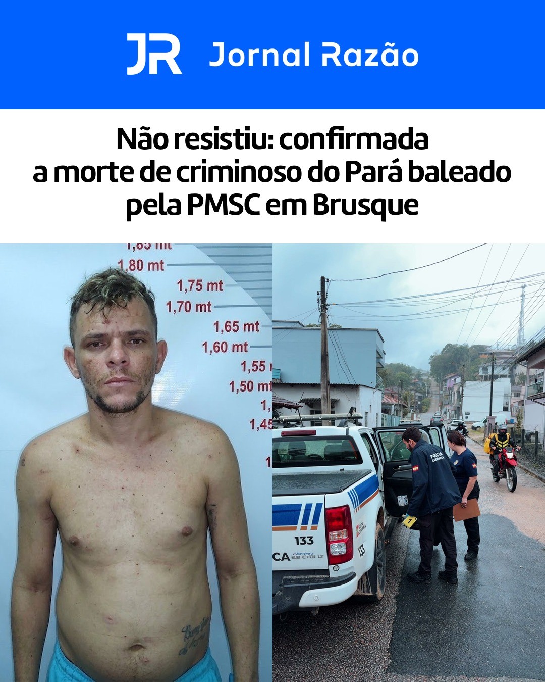 Polícia Científica no local